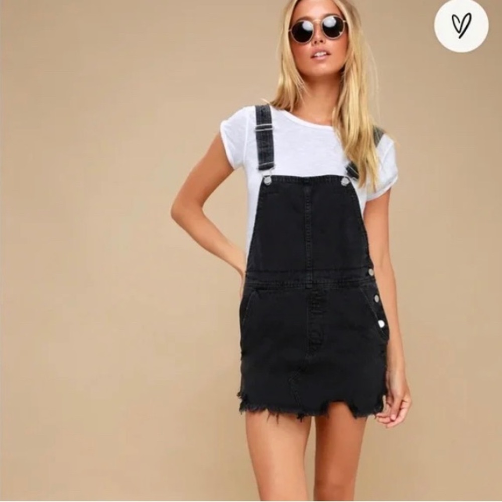 Free People Torn Up Distressed Denim Jumper